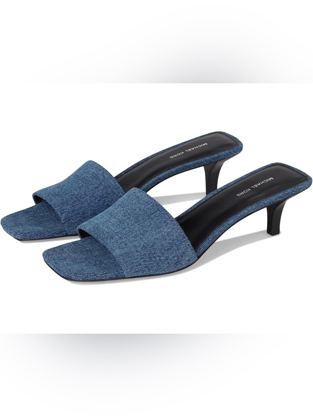 Michael Kors Denim Blue Slide Mules